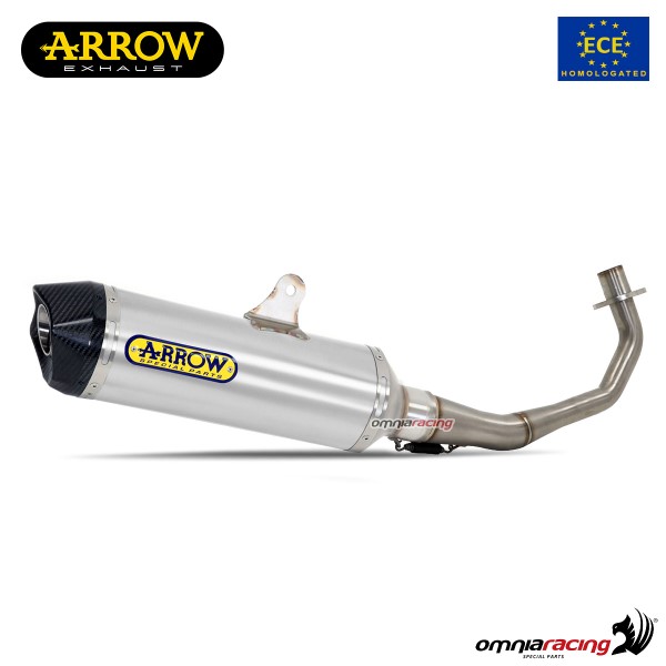 Arrow full system exhaust approved in aluminum for Kymco Xciting 400i S 2019>2020