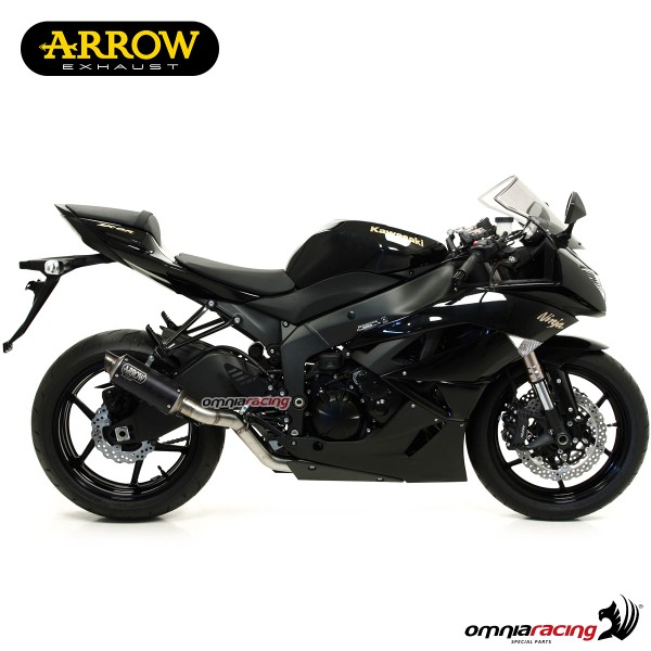 Arrow Exhaust Gp2 Slipon Steel Dark Racing for Kawasaki Zx6r 636