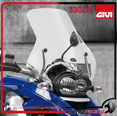 GIVI 330DT - Transparent Spoiler / Wind Screen H.51.5 x L.56.5 cm for BMW R1200GS 2004 04>12