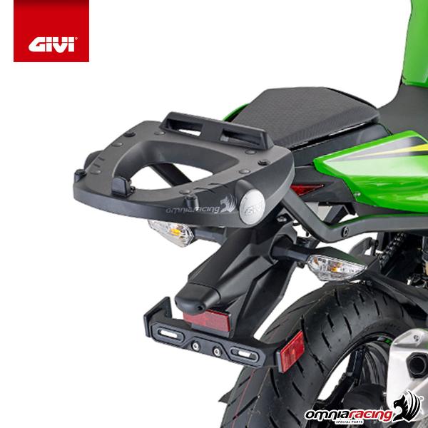videnskabelig middelalderlig hjul Rear Rack Givi Top Cases Monolock Kawasaki Ninja 400 2018-2022 - 4129FZ -  Fitment Kits - Cases E Bags