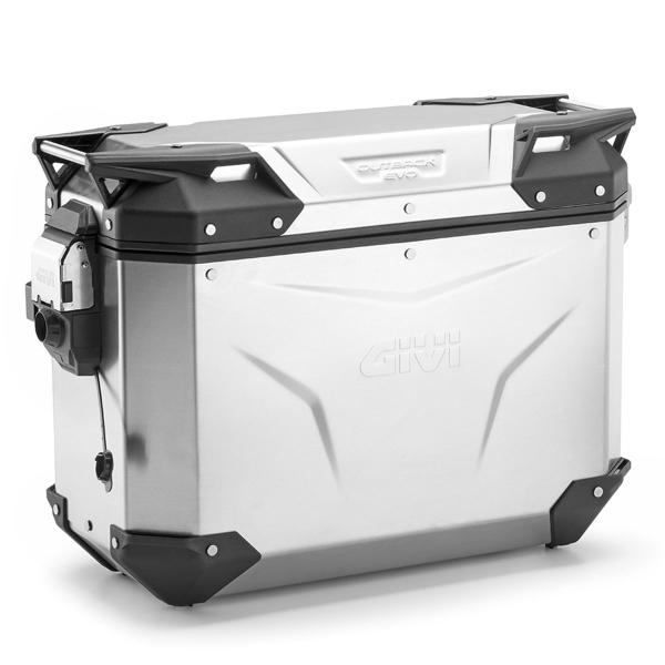 Givi Trekker outback EVO 37L Smart valigia Monokey cam-side laterale destra in alluminio