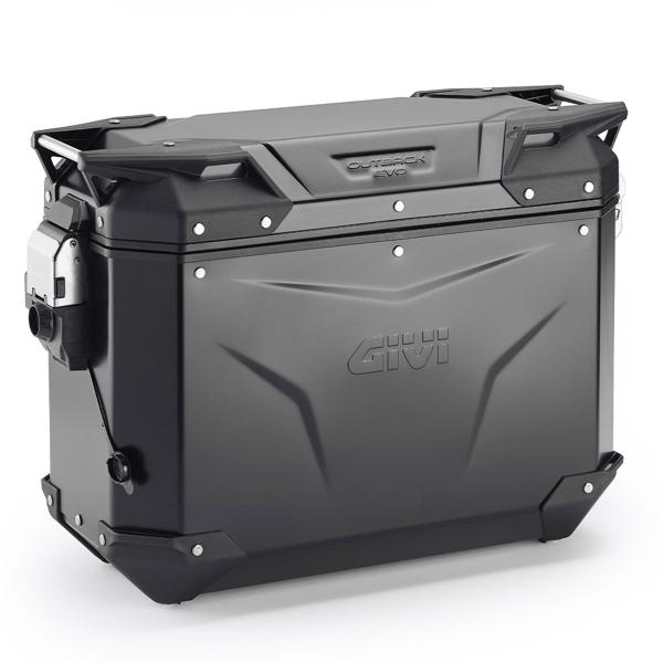 Givi Trekker outback EVO 37L Smart black aluminum Monokey Cam-side left side case