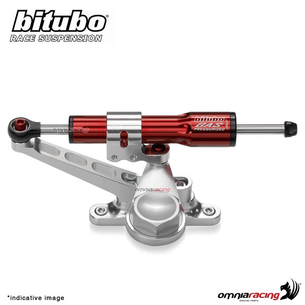Bitubo red overtank transverse steering damper Kawasaki ZX6R 2007-2008
