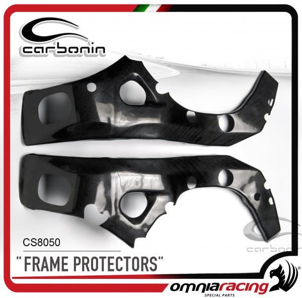 Carbonin CS8050 Frame Protectors in Carbon Fiber for Suzuki GSX-R 1000 K7 2007>2008