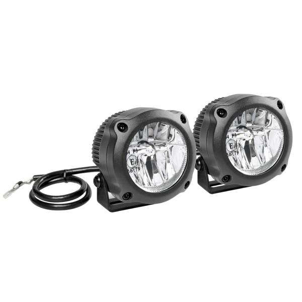 Coppia fari ausiliari fendinebbia a led alluminio Lampa Max-Lum2 12v