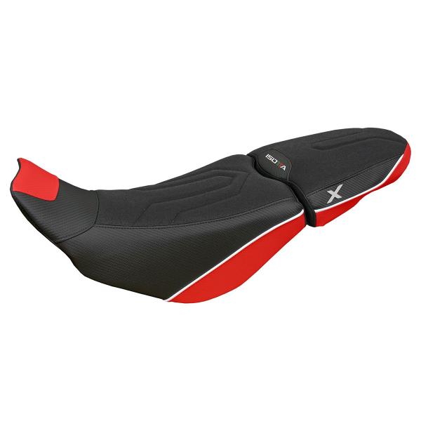 Isotta red/white saddle covering Ducati R1250GS 2022-2023