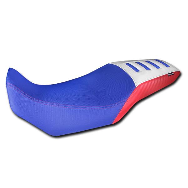 Isotta blue/red/white saddle covering Honda Transalp XL750 2023-2024