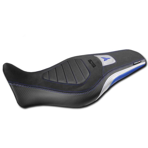 Isotta black/blue/white saddle covering Yamaha MT09 2021-2023