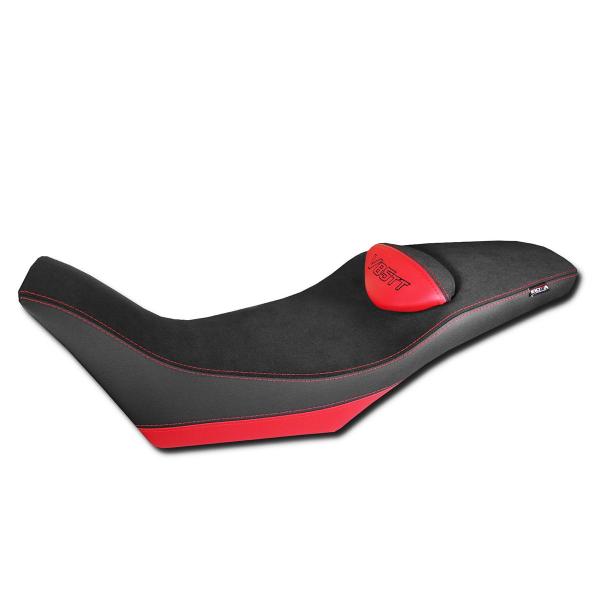 Isotta black/red saddle covering comfort Moto Guzzi V85TT 2019-2024