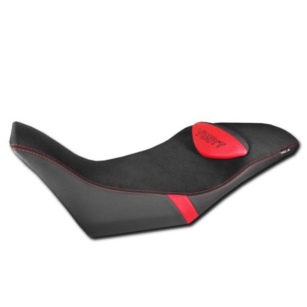 Isotta black/red saddle covering comfort Moto Guzzi V85TT 2019-2024