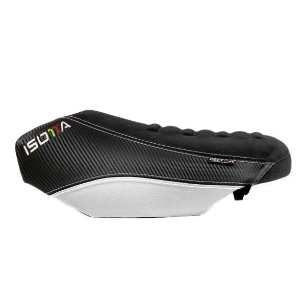 Isotta white/red/blue rider saddle BMW R1200GS 2013-2018