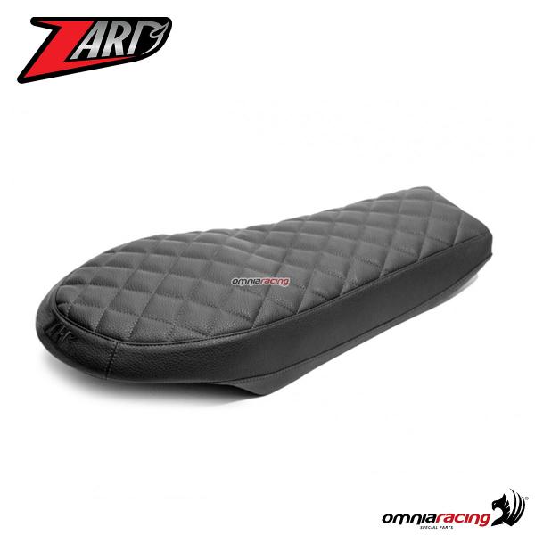 Slim seat Zard LITE DIAMOND handmade in black synthetic leather for Ducati Scrambler 800 2015>