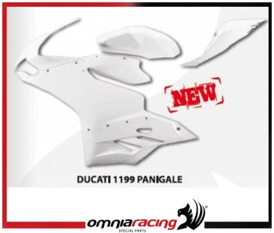 Bodywork racing complete kit : front fairing, rear seat fairing for Ducati 1199 Panigale