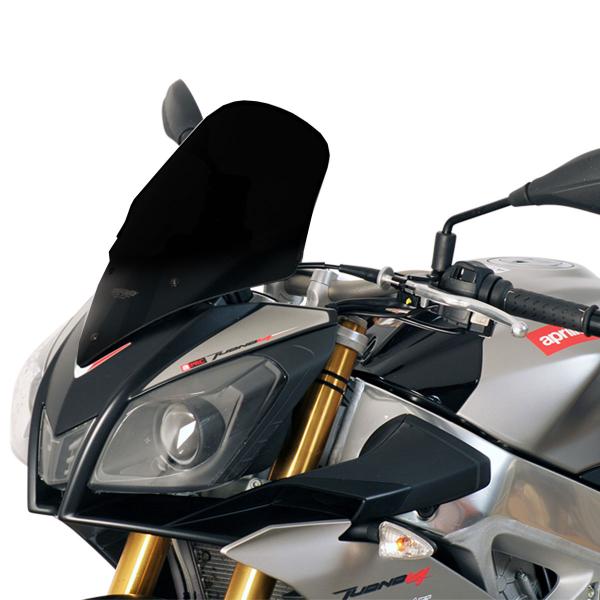 MRA Touring Maxi black screen Aprilia Tuono V4R 2011-2014