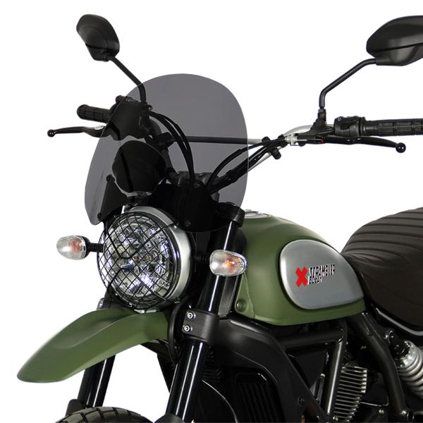 Cupolino MRA Touring Naked Bikes fume Ducati Scrambler 400 Sixty2 2016-2018