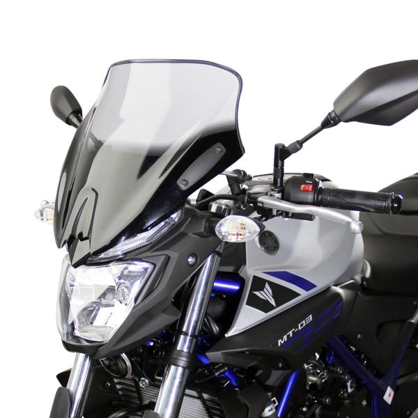 MRA Spoiler Naked Bikes transparent screen Yamaha MT03 2016-2023