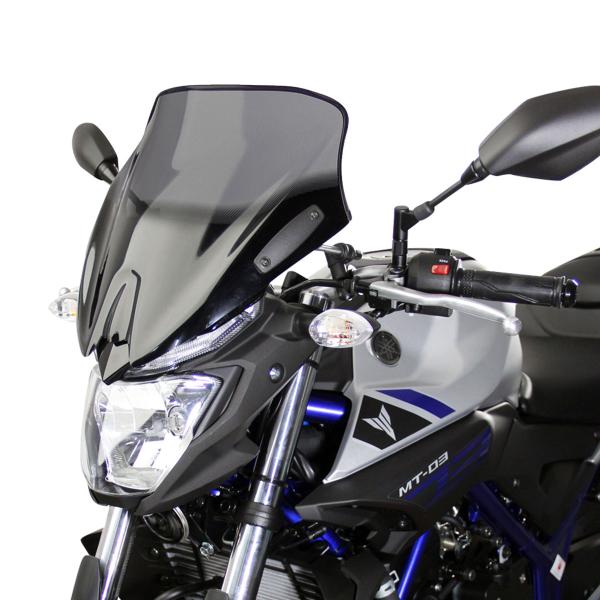 Cupolino MRA Spoiler Naked Bikes fume Yamaha MT03 2016-2023