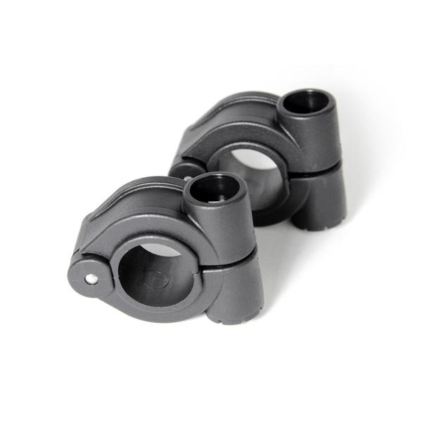 MRA Universal screen clamp set for 22/25mm diameter handlebars