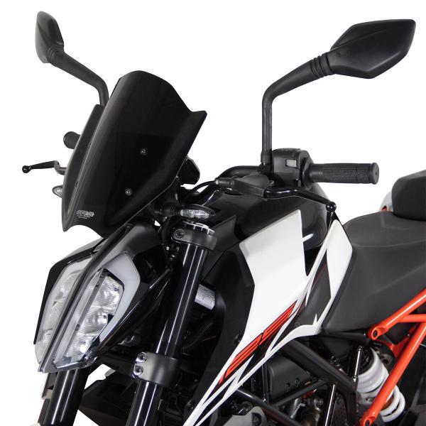 MRA Sport Naked Maxi black screen KTM Duke 125 2017-2023