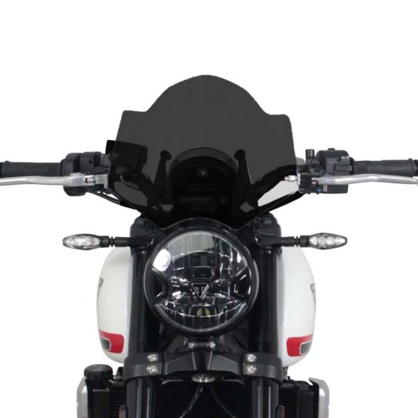 MRA Sport Naked Maxi black screen Triumph Trident 660 2021-2024