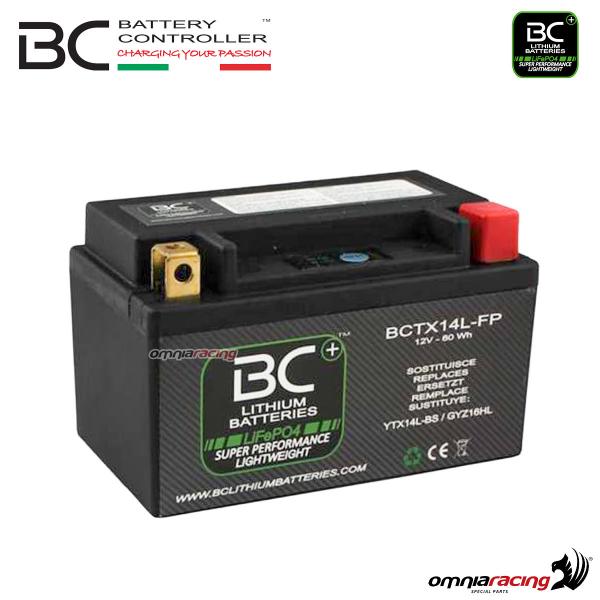 BCTX14L-FP - YTX14L-BS | Batteria Litio 12V per Moto, Scooter e Quad |  GYZ16HL