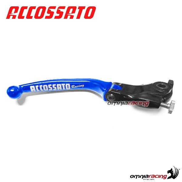 Brake folding lever for OEM master cylinder Accossato blue color KTM RC8/R 2008>2014