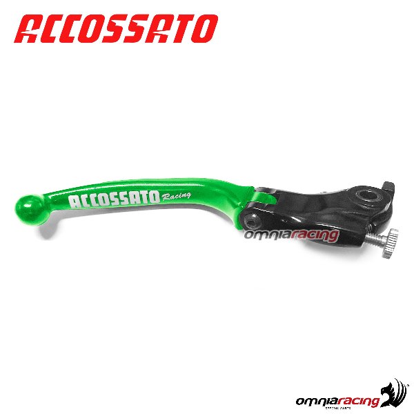 Brake folding lever for OEM master cylinder Accossato green color KTM RC8/R 2008>2014