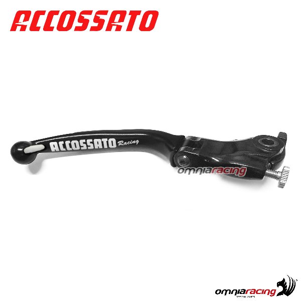 Brake folding lever for OEM master cylinder Accossato black color Ducati 749/R/s 2003>2006