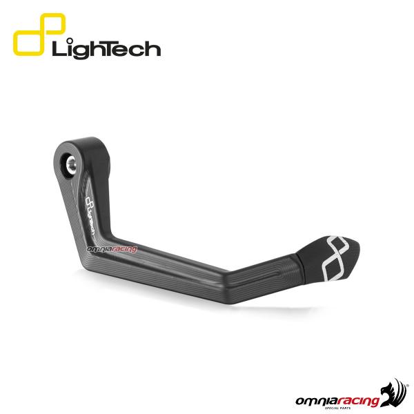 Lightech aluminium brake lever guard with guard end black color and wheelbase 132mm