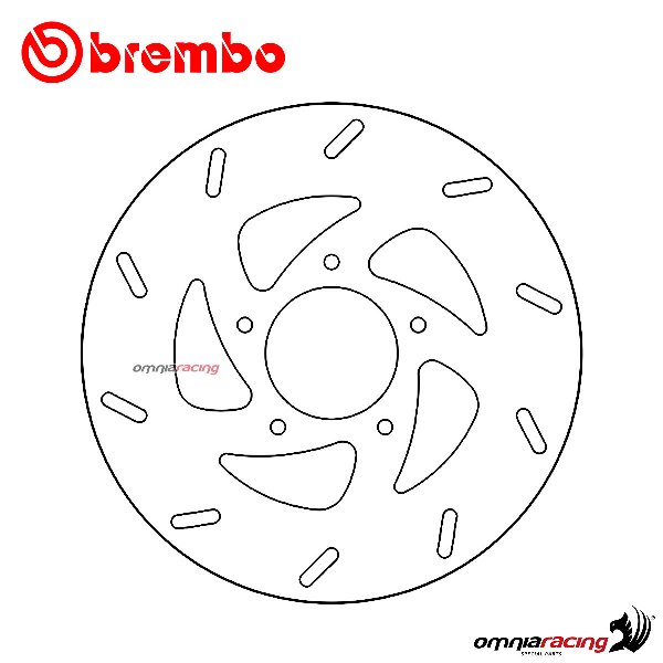 Brembo Serie Oro front fixed brake disc for Gilera Runner 50/DD 1997>2005