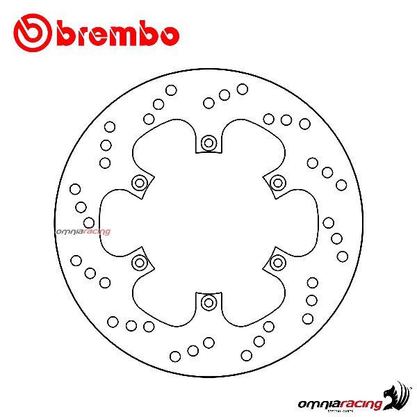 Brembo Serie Oro rear fixed brake disc for Royal Enfield Himalayan 400 ABS 2017>
