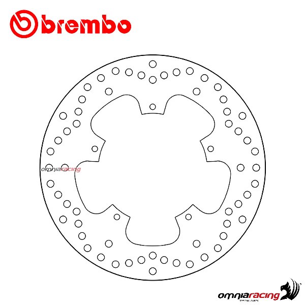 Brembo Serie Oro front fixed brake disc for Piaggio X9 500 Evolution 2003>2007