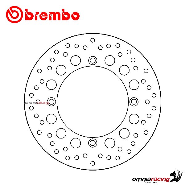 Brembo Serie Oro front fixed brake disc for Honda XRV750 Africa Twin 1990>2003