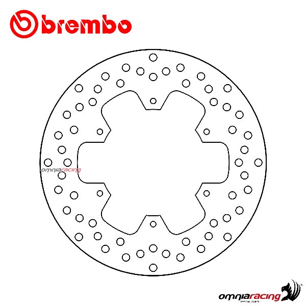 Brembo Serie Oro front fixed brake disc for Yamaha XTZ750 Super Tenere 1989>2000