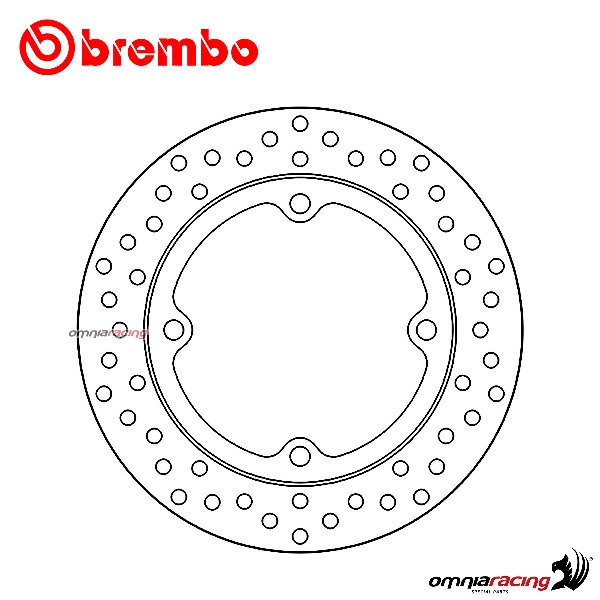 Brembo Serie Oro rear fixed brake disc for Honda CBR500R 2013>2015