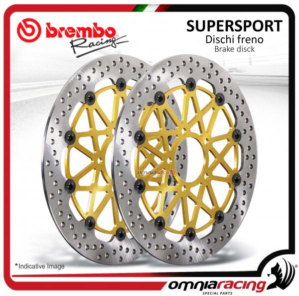 Pair of front brake discs Brembo Supersport 320mm for MV Agusta F3 800 Ago/ Serie Oro 2012>