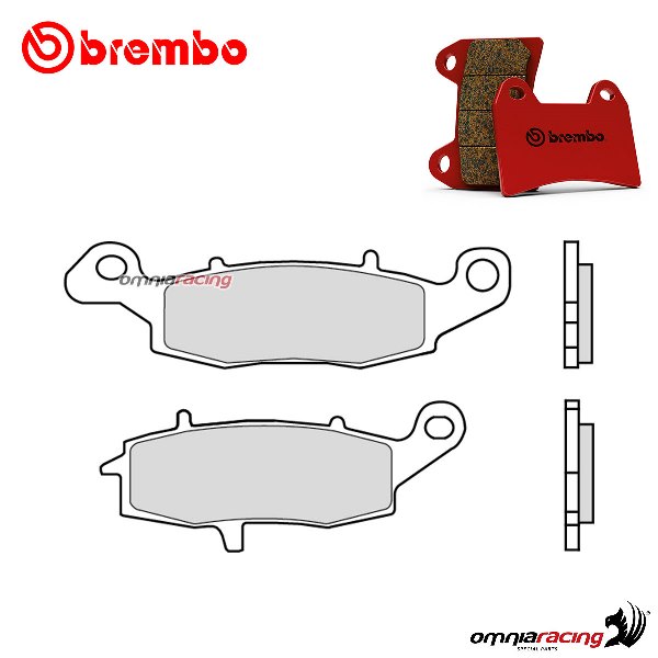 Pastiglie freno posteriori Brembo SP sinterizzate per Kawasaki VN1500 Nomad 1999-2001