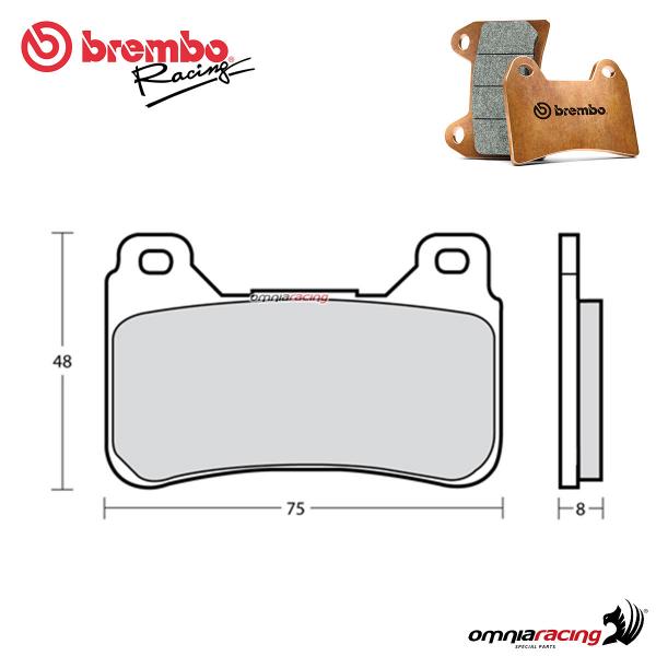 Brembo Racing Z04 front brake pad sintered compound for Honda CBR600RR 2005>2016