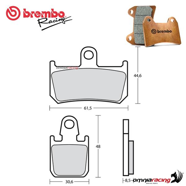 Brembo Racing Z04 front brake pad sintered compound for Yamaha YZF R1 2007>2014