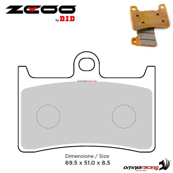 ZCOO S001 EX Front sinterized brake calipers for Yamaha Tmax 530 ABS 2012>