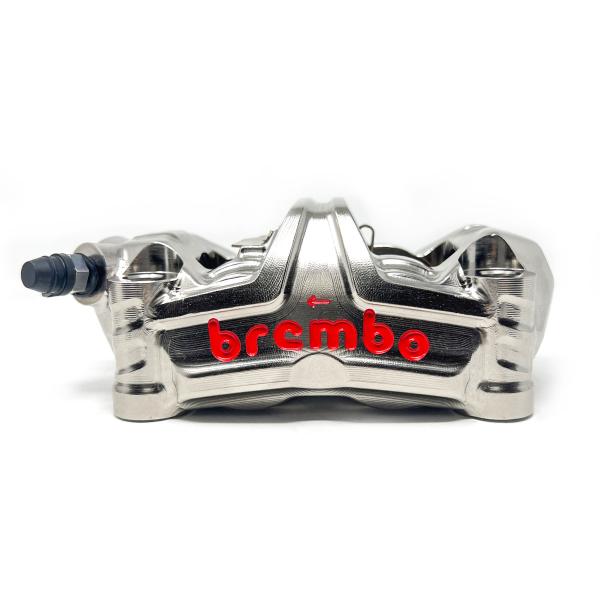 Pinze freno sinistra Brembo Racing GP4MS monoblocco GP4-MS SX 100mm con pastiglie