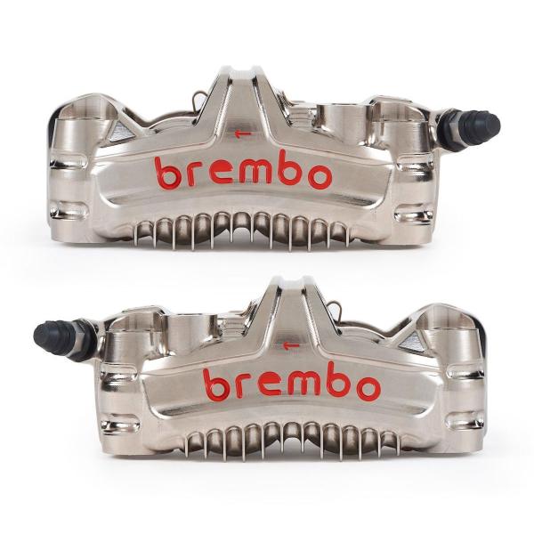Pair of Brembo Racing GP4-MS 100mm calipers monoblock GP4MS finned
