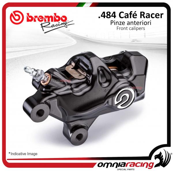 Brembo Racing assial left (LH) brake caliper CNC .484 cafe racer silver brand 69,1mm wheelbase