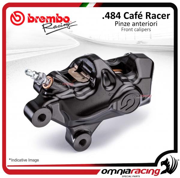Brembo Racing pinza freno sinistra (SX) assiale CNC .484 cafe racer interasse 69,1mm logo nero
