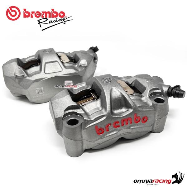 ✌ Kit 2 M50 Brembo Racing Radial-Bremssättel + 4 Bremsbeläge Achsabstand  100 mm BMW S 1000 RR (K67) 1000 2019-2020 • 220A88510 •