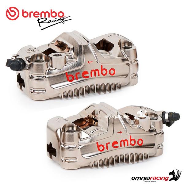 Brembo radial geschmiedete Monoblock Stylema 100mm Bremssattel paar mit  Bremsbelägen , rot - Ducati Saarland Moto Mondiale Motorrad GmbH