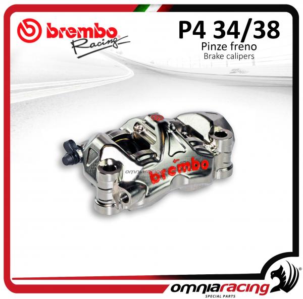 Brembo Racing CNC XA8D1E1 P4 34/38 108mm Pitch Radial Caliper (RH) Pistons Titanium