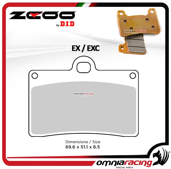 ZCOO B001 EX Front sinterized brake calipers for Ducati 851 all models 1988>