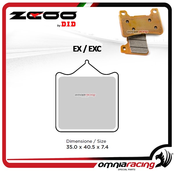 ZCOO B003 EX Front sinterized brake calipers for SWM SM450R 2015>