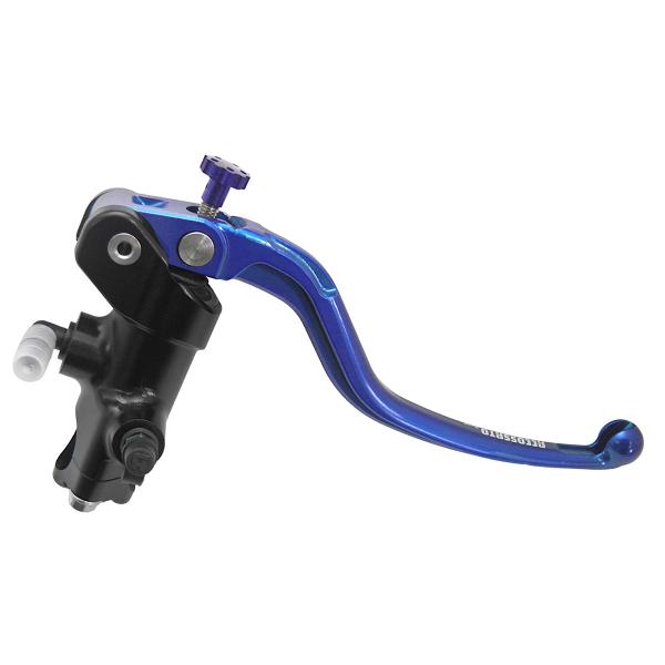 Accossato black radial brake master cylinder 16x18 long blue fixed lever